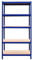 9 x T-Rax Blue Metal Racking Units 90cm x 45cm x 180cm - 5 tier storage bay garage and warehouse storage