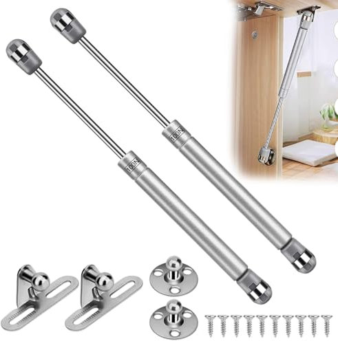 Gasdruckdämpfer 100N, Gasfeder Dämpfer, Gas Strut Lift Schrank, Gasdruckfeder für Klappen Klappenbeschlag für Türen und Schränke Kofferraum-Gasfeder (100N)