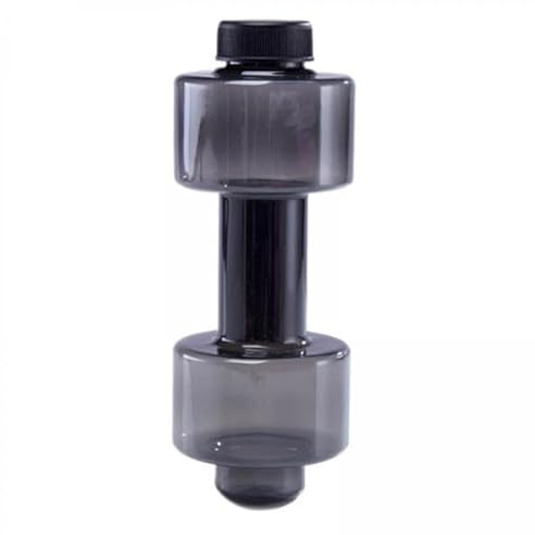 F Fityle 2xFitness Hanteln Gewicht Starke Wasser Getränke Flasche 550ml Schwarz, 2 STK.