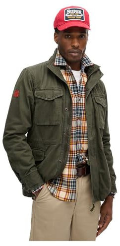 Superdry Herren Rookie Militärjacke Army Kaki Grün XXL