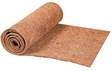 Coco Fiber Liner, 50 x 30 cm/ 20 x 12 in Coconut Hanging Basket Liner Coco Mat Planter Liner Reusable Hanging Basket Liners Coir Mat Liner Planter Liners for Wooden Planter Trough Liners