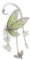 BSLVWG Butterfly Tassel Ear Cuff Earrings for Women Non Piercing Ear Wrap Zircon Adjustable Dainty Ear Wrap Hook Crawler Climbers Clip on Cartilage Earrings (Green)
