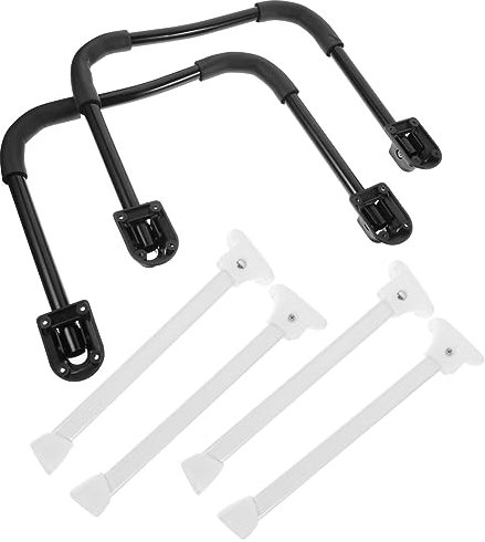 NUOBESTY Ensemble De Pieds De Table en Métal Pieds De Bureau en Forme De U pour Tables De Chevet Pieds De Meubles Pliants Robustes Finition Lisse