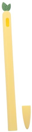 Mikikit Stylus-Hülle pens Sleeve stifte aufbewahrung stiftetasche stylofon Stift-Ladegerät Greifer schreiblernbleistift Stylus-Stifthülle Stylus-Stiftabdeckung aus Silikon Kieselgel Yellow