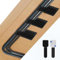Abnii 50 unidades de organizador de cables para debajo del escritorio, correas autoadhesivas para ordenar cables, organizador de cables para TV, PC, portátil, Ethernet, escritorio, negro, pequeño