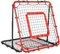 Rebounder für Fußball, 85 * 85cm Volleyball Prellwand mit Verstellbaren Löchern in Verschiedenen Winkeln, Doppellagiges Netz, Geeignet für das Ausübung Verschiedener Ballsportarten