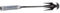 UPKOCH Pala diserbante Prati diserbo Rastrello dovere Giardinaggio Prato Strumento forchetta Manuale da Giardino Strumento Manuale di rimozione del Weeder Garden Manual Weeder Acciaio