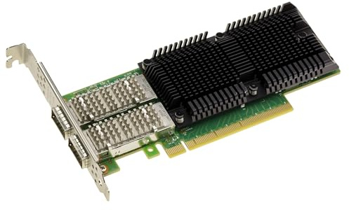 KALEA-INFORMATIQUE PCIe Gen 4.0 Netzwerk-Controller-Karte PC Dual 100G QSFP28 2 Ports. Mellanox ConnectX 5 Chipsatz. Unterstützt 100GbE, 50GbE, 40GbE, 25GbE, 10GbE
