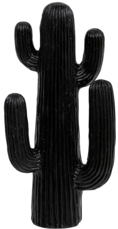 Paris Prix Atmosphera Créateur d'intérieur - Cactus Déco 4 Branches Rodrigo 38cm Noir