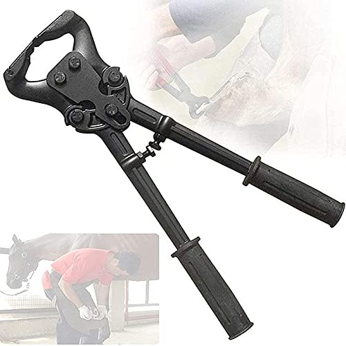 WEYIMVTO Hufschmied-Hufschere, Hufschneider for Pferde, Hufreparaturzange, Trimmwerkzeug-Set, ergonomischer Hufschneider mit Griff, Mehrzweck