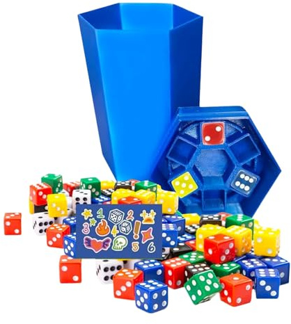 Mülltonnenwürfel, Multiplayer-Strategie-Würfel, schnell tragbar, kompakte Unterhaltung für Gruppenspaß, Partyspiele auf dem Tisch, Spielaktivitäten für Camping, Reisen