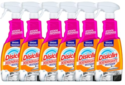 Disiclin Desengrasante Multiusos Spray 720 ml – Limpiador Quitagrasas Potente para Cocina, Horno, Campana, Azulejos y Electrodomésticos – Elimina Grasa y Manchas Difíciles – Limpieza Profesional Hogar