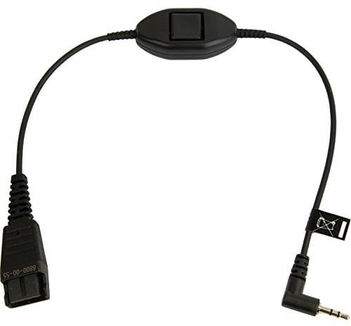 Jabra Kabelunterteil mit QD auf 2,5mm Klinke (Rufannahmetaste)