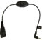 Jabra QD Cord w. PTT QD 2.5mm Jack Negro Adaptador de Cable - Adaptador para Cable (QD, 2.5mm Jack, 0,3 m, Negro)