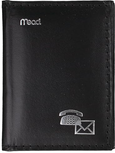 Mead Telefon- und Adressbuch, 7,6 x 10,2 cm, 384 Einträge, Farbe variiert (67142)