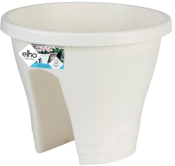 Elho Corsica Flower Bridge 30 - Fioriera per Balcone esterno - Ø 29.0 x H 23.8 cm - Bianco/White