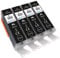 4 Go Inks Black Ink Cartridges to replace Canon PGI-550Bk Compatible / Non-OEM for PIXMA Printers, High Capacity