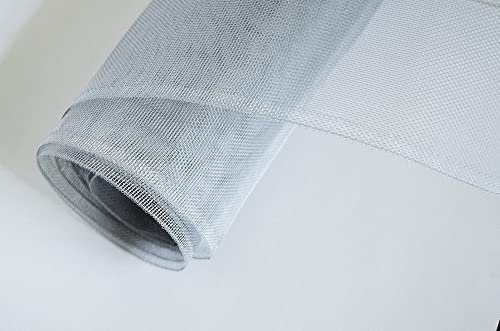 VERDELOOK Zanzall, Rete di Ricambio per zanzariera in Alluminio a Maglia Rettangolare, 1x3 m, Bianco