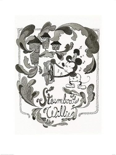 Disney Kunstdrucke, Papier, Mehrfarbig, 60 x 80 cm