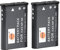 DSTE 2-Pack Ersatz Batterie Akku for Casio NP-90 Exilim EX-H10 EX-H15 EX-H20G EX-FH100 EX-FH100BK Kamera