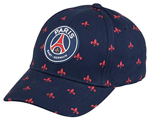 Paris Saint Germain, Kappe „All Over PSG“ – offizielle Kollektion, verstellbare Größe, Erwachsene