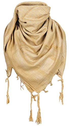 MFH PLO Halstuch mit Fransen Shemagh (Coyote Tan/110x110 cm)