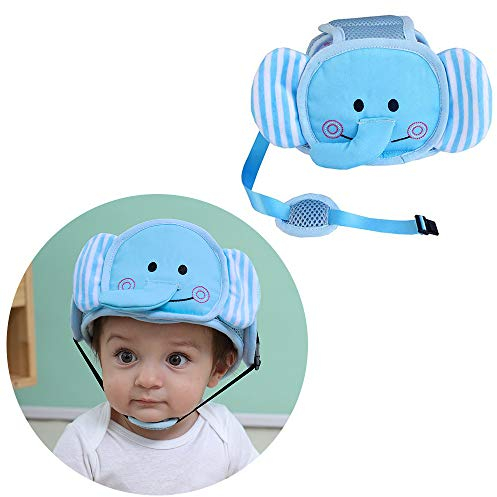 G-Tree Babykopfschutz Helm, Baby-Sicherheits-Kopfschutz, Einstellbarer Infant Kid Kopf Schützen Cap Auto Bonnet Geschirre Hut Crawl Gehen - Elefant