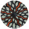 Rose & Tulipani - Nador Noir Vassoio Tondo in melammina, Ø 42 cm, in Nylon/a