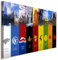 AK ART Game of Thrones GOT Häuser Leinwandbild Kunstdruck Wandbild Wanddeko XXL (60 x 40 cm)