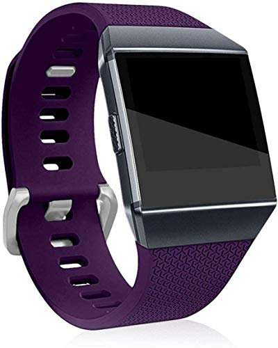 Sago Cinturino di ricambio compatibile con Fitbit Ionic, cinturino classico con fibbia in metallo, unisex, da donna