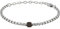 Breil, Kaleido Kollektion, Herrenarmband aus Farbigem Edelstahl, mit Kleinem Seidenmatten Sechseck aus IP-Kanonenstahl und Praktischem Karabinerverschluss, Längenverstellbar von 17 bis 22 cm, Silber
