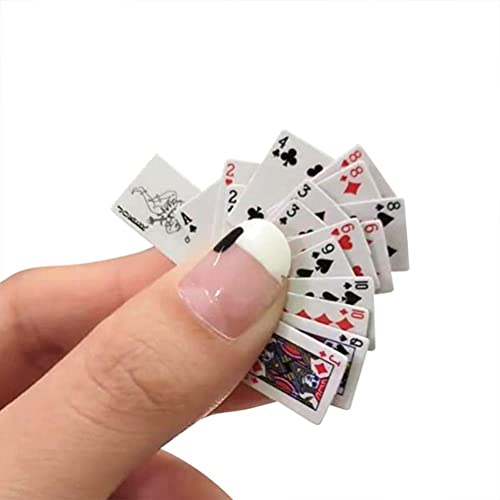 3er-Set Spielkarten, Mini-Spielkarten, 54 Karten, Reise-Spiel, Miniatur-Pokerspiel, Heimdekoration, Spielzeug Tischspiele, Heimspiele