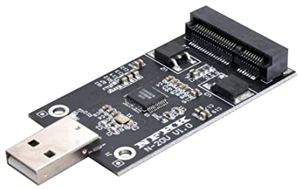 chenyang Adaptador mSATA SSD a USB, mini SATA mSATA SSD a USB 2.0, adaptador de carcasa de unidad de disco duro solo soporta SSD mSATA de 50 mm