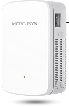 MERCUSYS ME20 Répéteur WiFi AC750, Amplificateur WiFi, Double Bande 5GHz/2.4GHz, Port Ethernet, Mode Point d'accès, Indicateur de Signal lumière, Plug & Play, Compatible avec Tous Les appareils WiFi