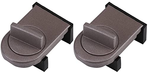 2 Piezas Cerradura de Seguridad Ajustable para Ventana Corredera, Tapón de Seguridad Ajustable para la Ventilación de la Ventana para Proteger a los Niños y Mascotas (Color Gris)