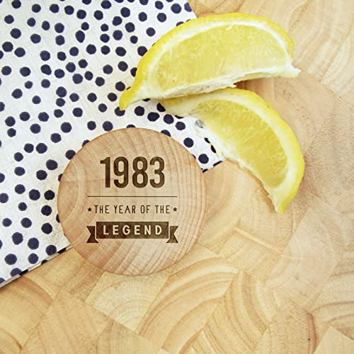 eBuyGB Engraved Magnetic Bottle Opener -1983 Year of The Legend Design - 40th Birthday Gifts for Him, Men - Fortieth Gift for Dad, Son, Brother, Uncle, Friend
