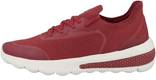 Geox D Spherica Actif, Zapatillas Mujer, Dk Red, 37 EU