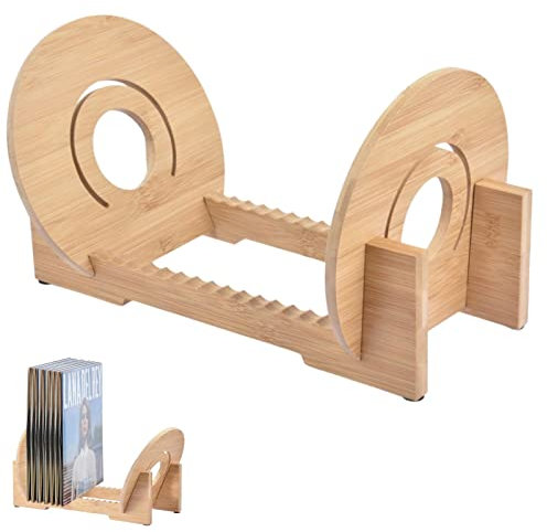 PW TOOLS Vinyl-Schallplatten Aufbewahrungshalter – Stapelt bis zu 50 Alben, Vinyl-Schallplatten Organizer Ständer, Musikplatten Aufbewahrung und Organizer, Einfache Montage