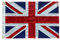 Homissor Bandera británica de algodón de 3 x 5 pulgadas, bandera de Reino Unido, bandera de Inglaterra bordada, rayas cosidas, bandera del Reino Unido, resistente para interiores