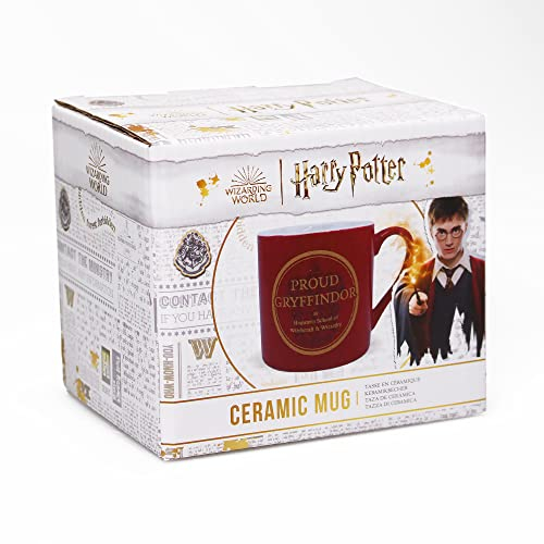 Harry Potter Tasse – Proud Gryffindor – Arbeitstasse – 325 ml Becher für Erwachsene
