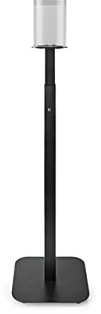 NEDIS Lautsprecherhalter - Kompatibel mit: Sonos One SL/Sonos One/Sonos Play:1 - Böden - 10 kg - Höhenverstellbar - ABS/Stahl - Schwarz