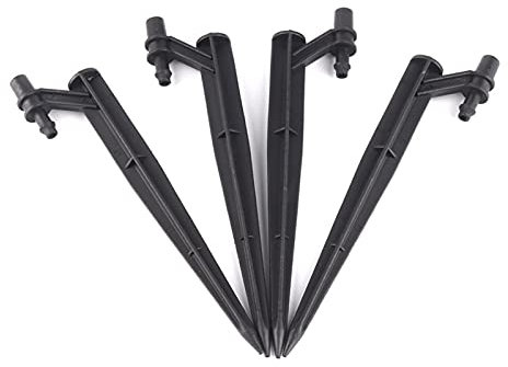 TRENTSNOOK Watering potted plants Watering pot lids 5/10/20/30/50/100pcs 12.5cm Grounding Bracket Connector Plastic Hose Holder To Connect 4/7mm Hose For Garden Micro-irrigation (Color : 30pcs)