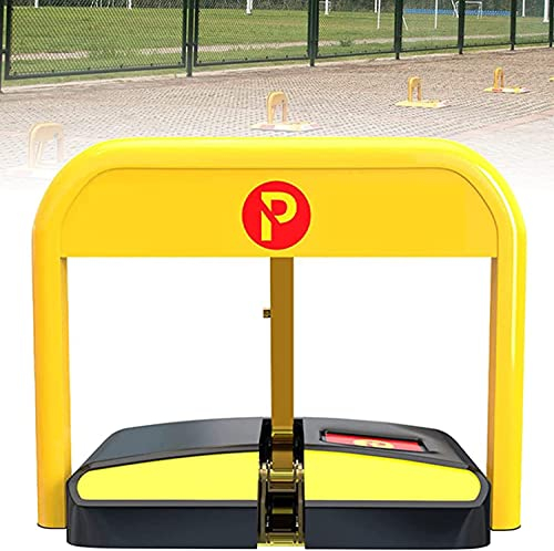 TABTAG Elektrisch parkplatzsperre, elektronische parkpfosten parksperre intelligente, Ferngesteuerter parkschloss, klapppfosten parkplatzbügel, mit Fernbedienung, 50m alarmanlagen,Automaticsensor