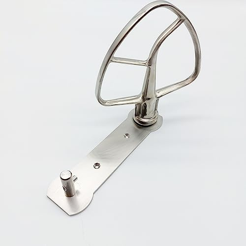 Edelstahl Halterung Silber kompatibel für Zwei KitchenAid Rührer zur Aufbewahrung Ordnung nachhaltig 19 x 4 x 5 cm