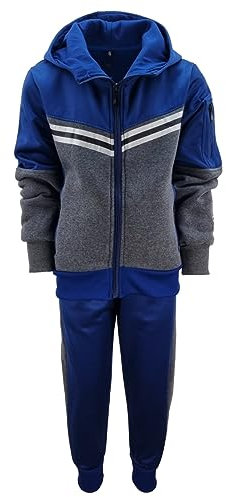Fashion Boy Trainingsanzug Freizeitanzug Jogginganzug Jungen/Mädchen gefüttert, Gr. 110/116, JF353.6
