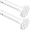 2 Pezzi Asta telescopica allungabile per tenda da doccia, senza fori, lunghezza extra per morsetto, asta telescopica, per bagno, camera da letto, colore bianco (305-355 cm, diametro 32 mm)