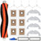 Set di accessori per Dreame D10 Plus, 4 tamponi tergicristalli, 6 sacchetti per la polvere, 1 spazzola principale, 4 spazzole laterali, 2 filtri, robot aspirapolvere di ricambio accessori