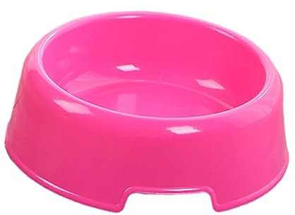 DSOUWEH Ciotola per Animali Domestici Plastica Resistente e di Lunga Durata per Gli amati Animali Domestici Ciotole per Cani in plastica Ciotole per Gatti in ABS Sane e igieniche, Rosa Rossa