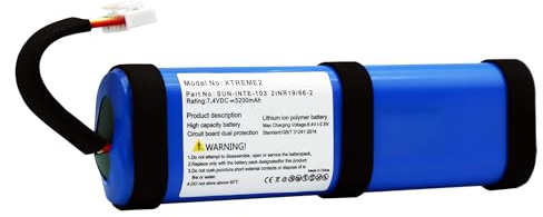 BLESYS Batteria per JBL Xtreme 2, 7,4V 5200mAh agli ioni di litio SUN-INTE-103 21NR19/66-2 ID1019 per altoparlante Bluetooth JBL Xtreme 2