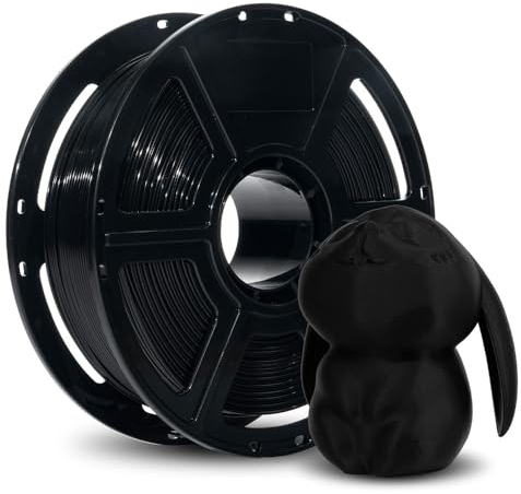 FLASHFORGE High Speed PLA Filament 1.75mm, Druck bis zu 8x schneller, 500mm/s Schnelldruck 3D Drucker Filament, HS PLA für optimale Effektivität bei hohen Geschwindigkeiten (Schwarz)